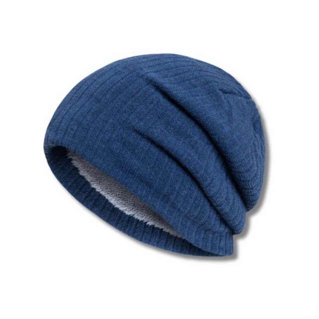 Зимняя теплая вельветовая шапка